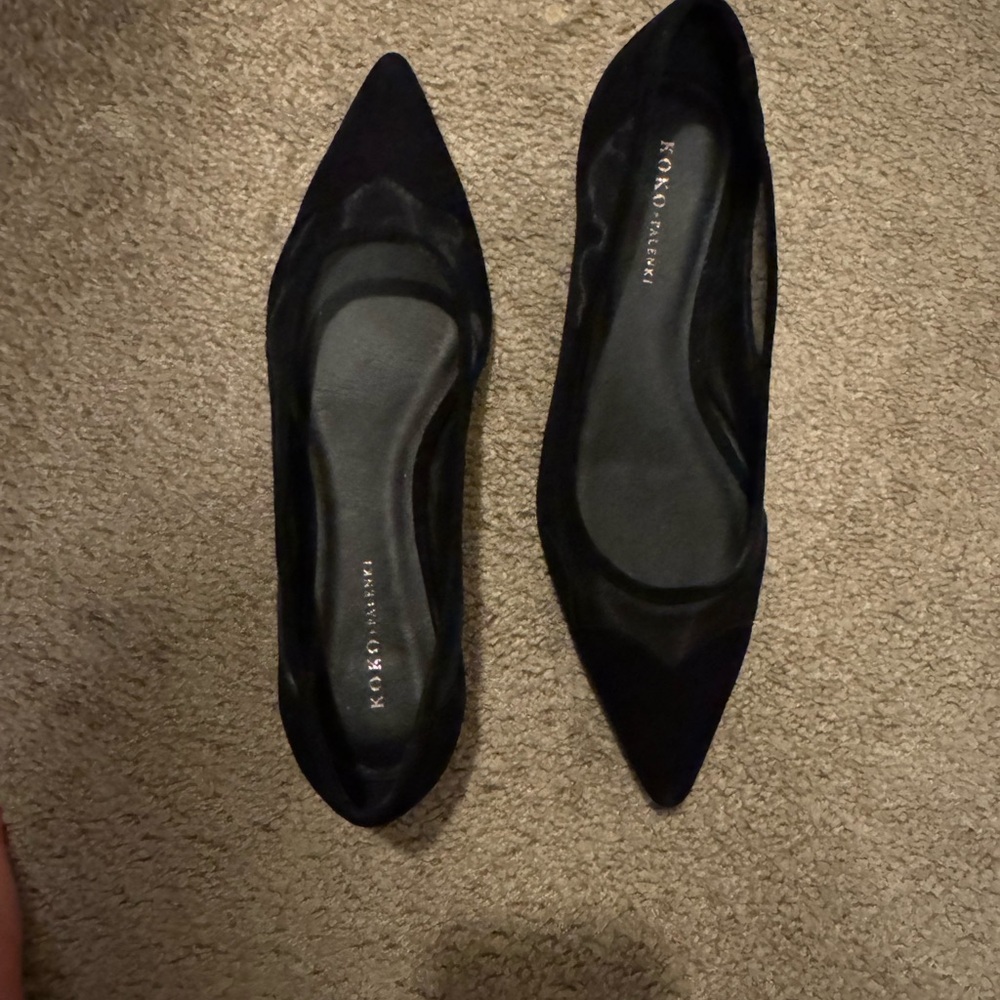 Selby Black Flats Sleek Minimalist Design